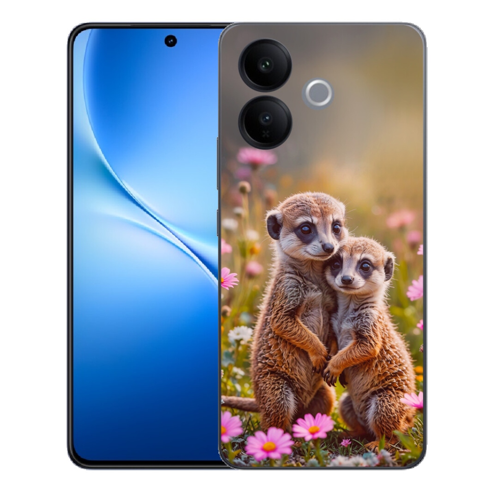 Gélový kryt mmCase na Vivo V70 Lite 5G - surikatí duo
