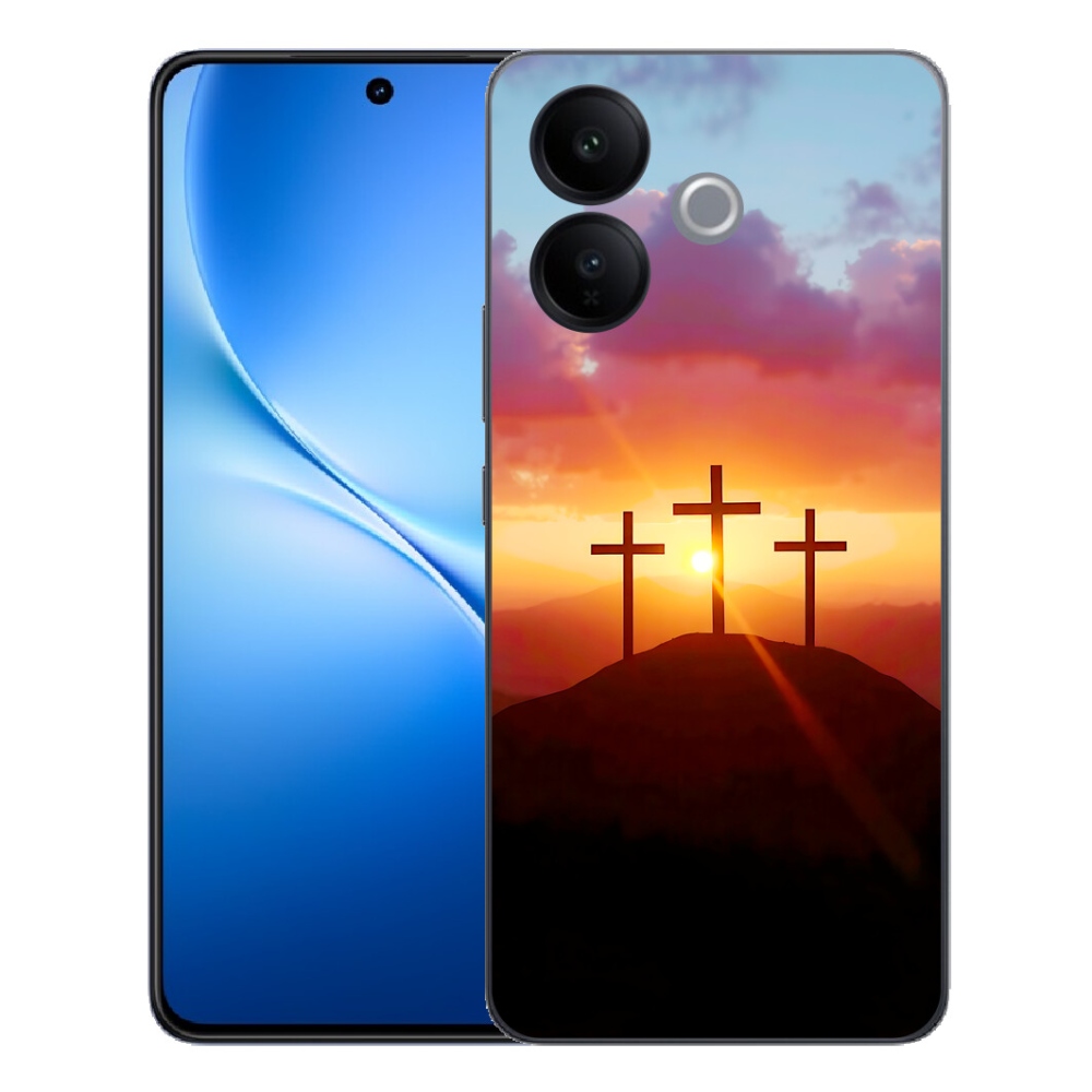 Gélový kryt mmCase na Vivo V70 Lite 5G - tri kríža