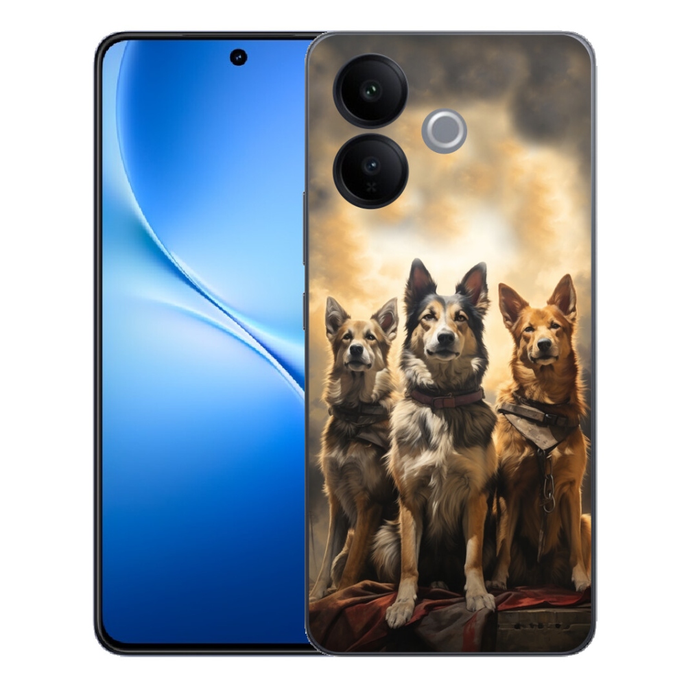 Gélový kryt mmCase na Vivo V70 Lite 5G - tri psy