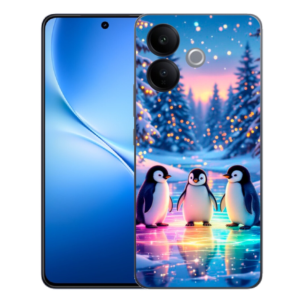 Gélový kryt mmCase na Vivo V70 Lite 5G - tučniaky