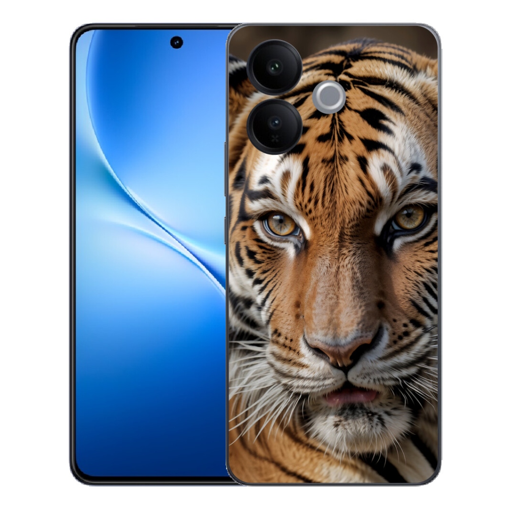 Gélový kryt mmCase na Vivo V70 Lite 5G - tigrie pohľad