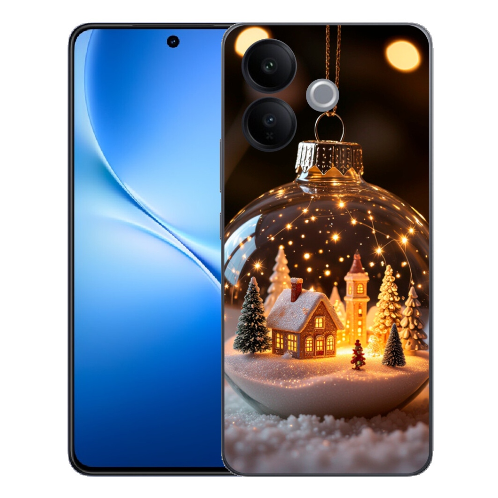 Gélový kryt mmCase na Vivo V70 Lite 5G - vianočné gule 3