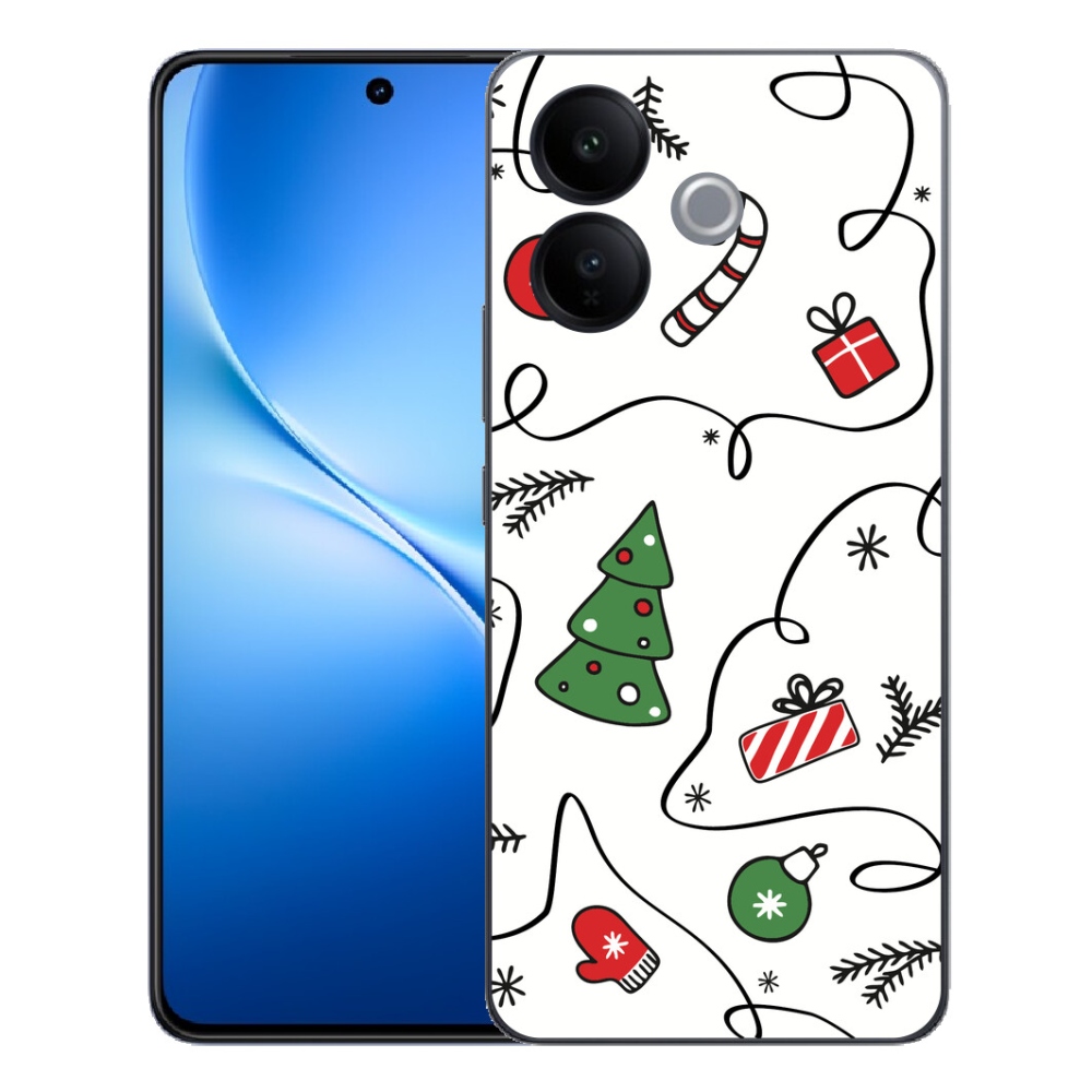 Gélový kryt mmCase na Vivo V70 Lite 5G - vianočné motívy