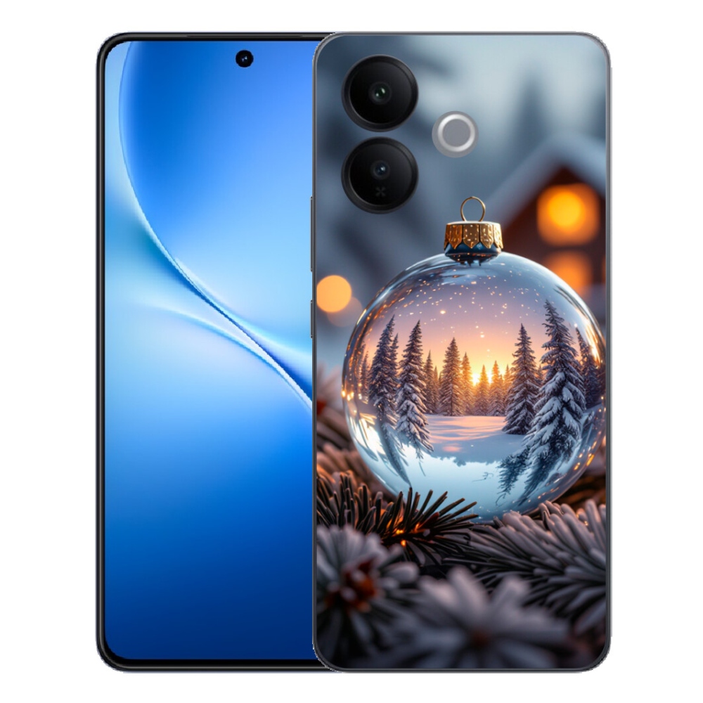 Gélový kryt mmCase na Vivo V70 Lite 5G - vianočná ozdoba