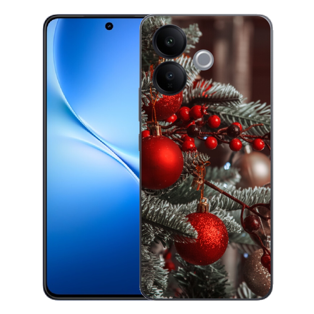 Gélový kryt mmCase na Vivo V70 Lite 5G - vianočné ozdoby 2