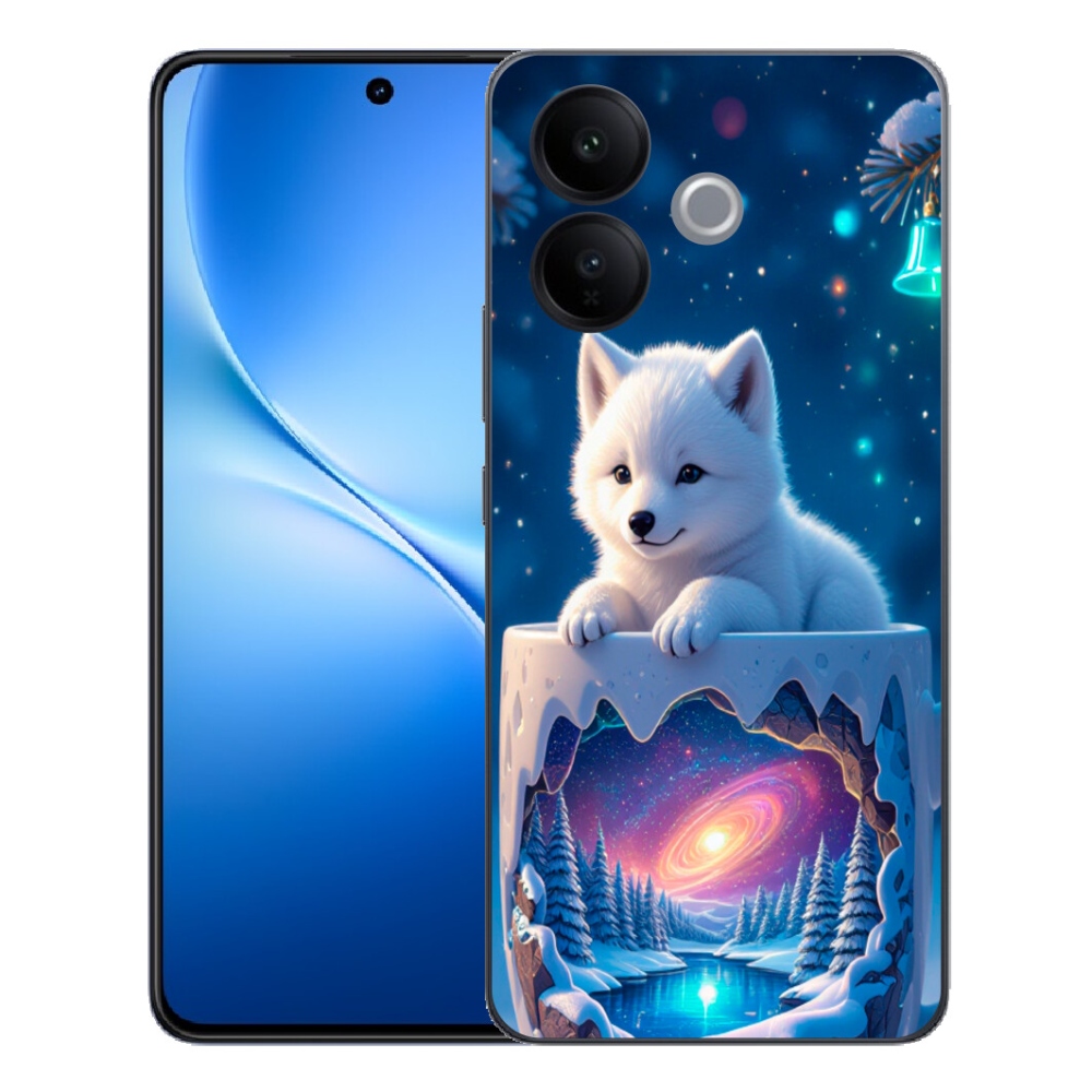 Gélový kryt mmCase na Vivo V70 Lite 5G - vianočné šteňa