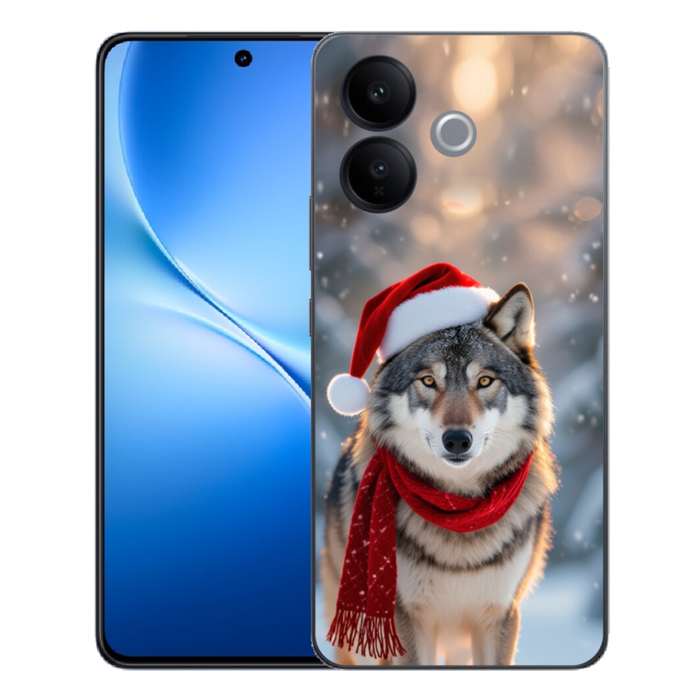 Gélový kryt mmCase na Vivo V70 Lite 5G - vianočný vlk