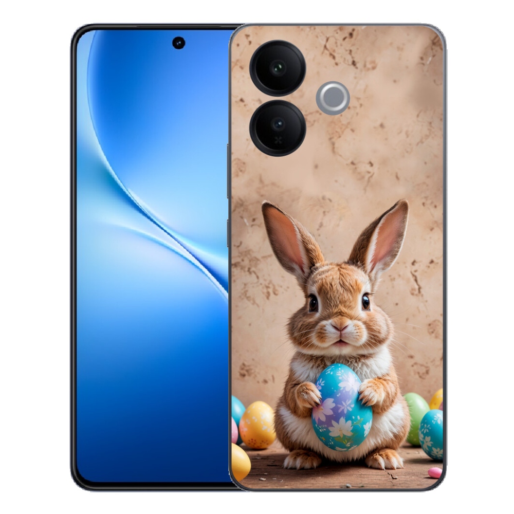 Gélový kryt mmCase na Vivo V70 Lite 5G - veľkonočný zajačik