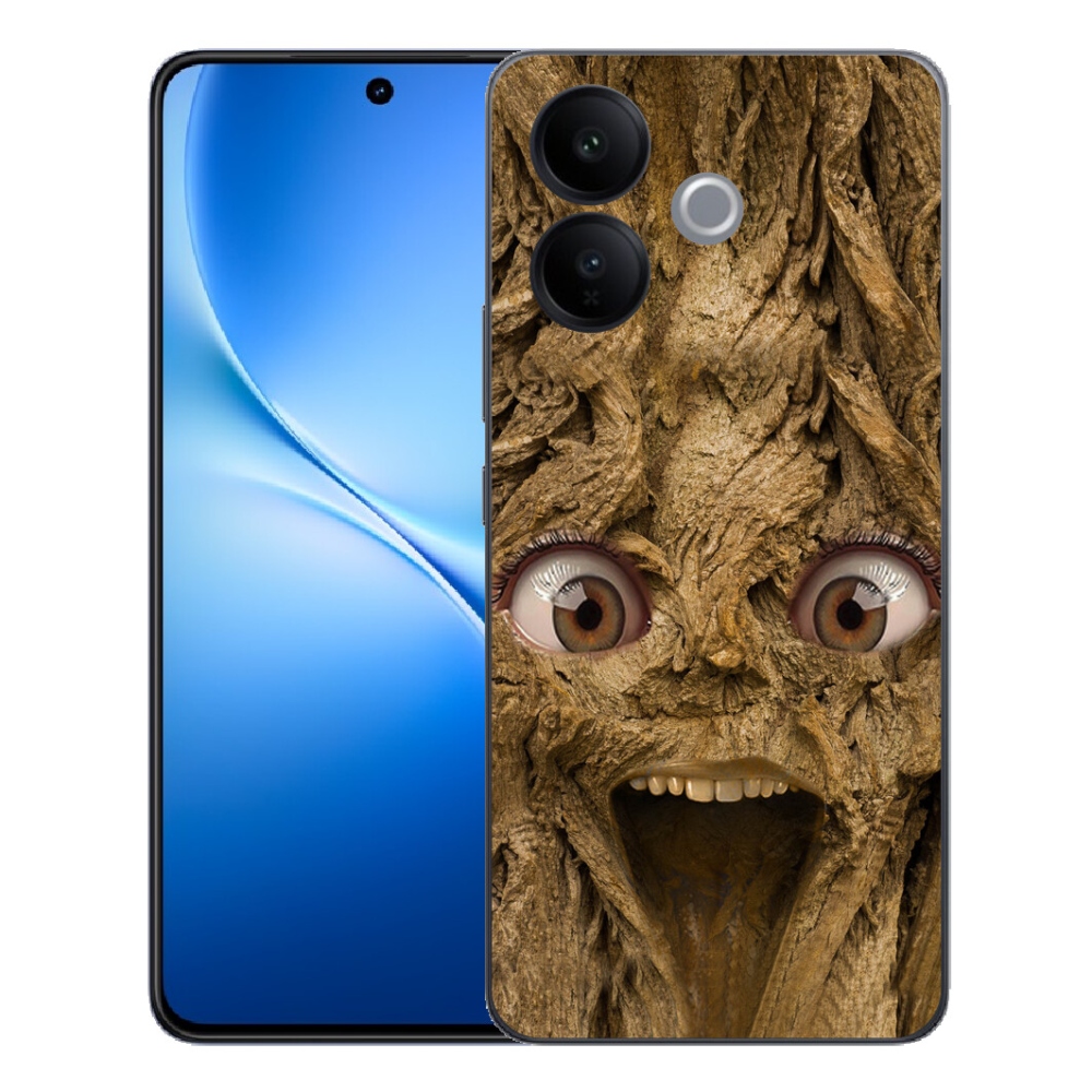 Gélový kryt mmCase na Vivo V70 Lite 5G - veselý strom s očami