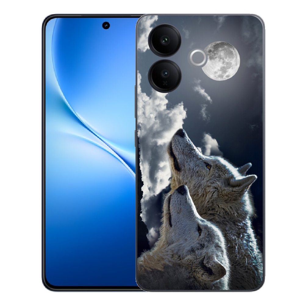 Gélový kryt mmCase na Vivo V70 Lite 5G - vlci