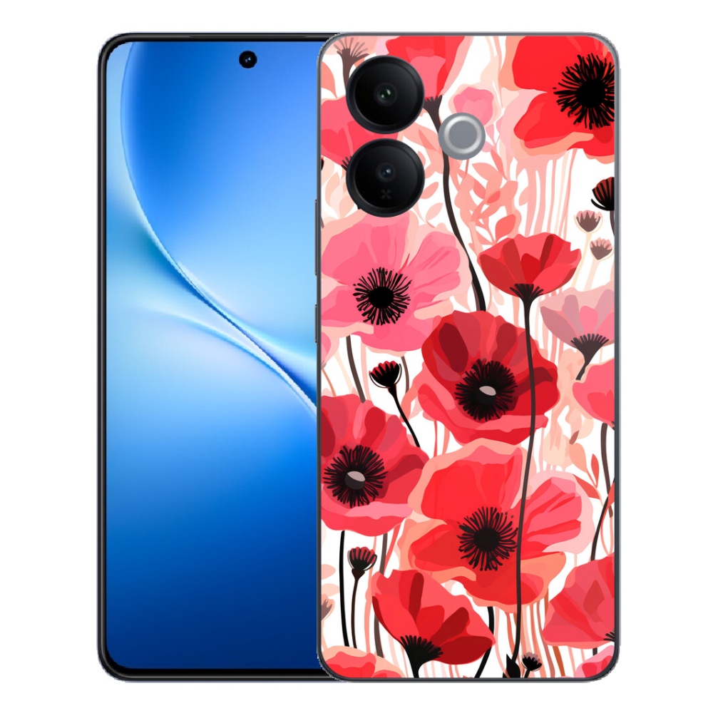 Gélový kryt mmCase na Vivo V70 Lite 5G - vlčí mak 1