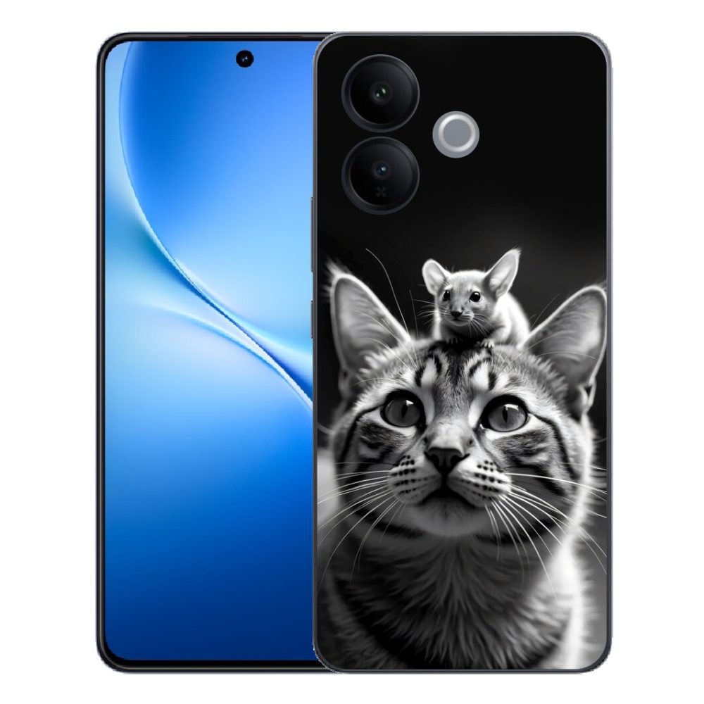 Gélový kryt mmCase na Vivo V70 Lite 5G - zvieracie priateľstvo 2