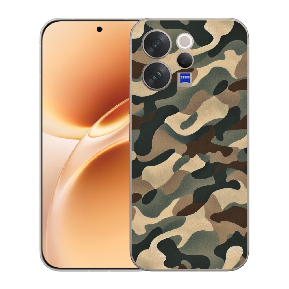 Gélový kryt mmCase na Vivo V70 - maskáčový vzor 11