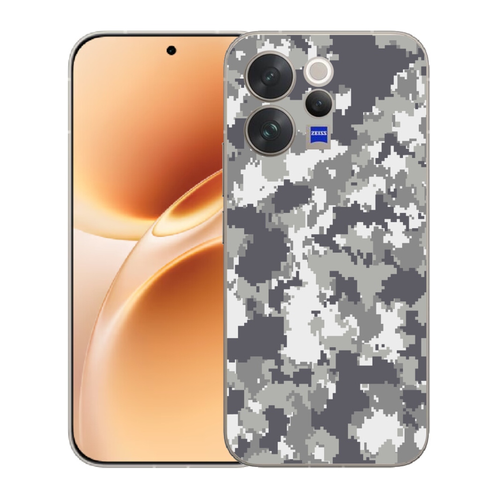 Gélový kryt mmCase na Vivo V70 - maskáčový vzor 2