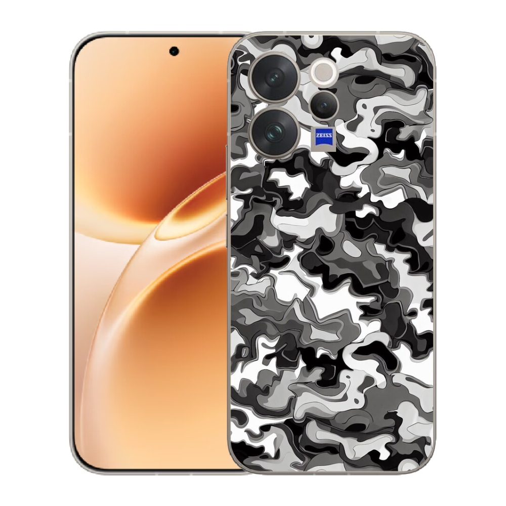 Gélový kryt mmCase na Vivo V70 - maskáčový vzor 3