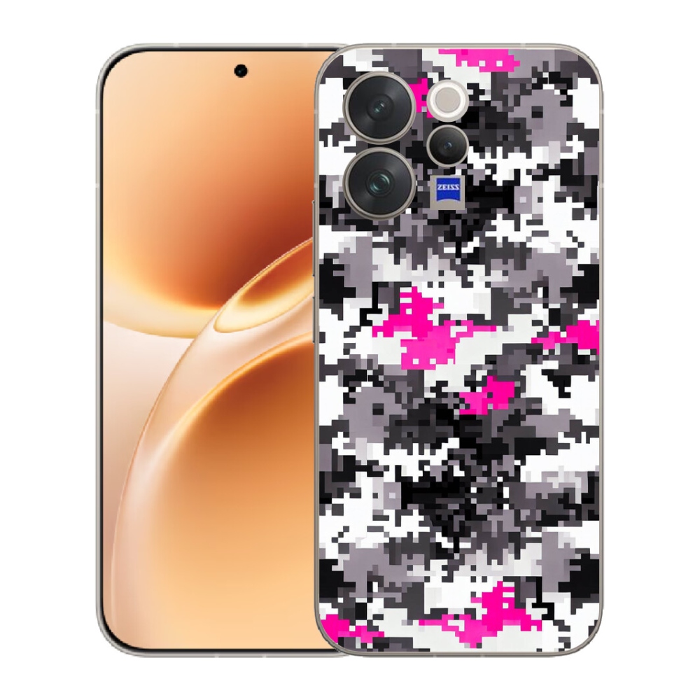 Gélový kryt mmCase na Vivo V70 - maskáčový vzor 4