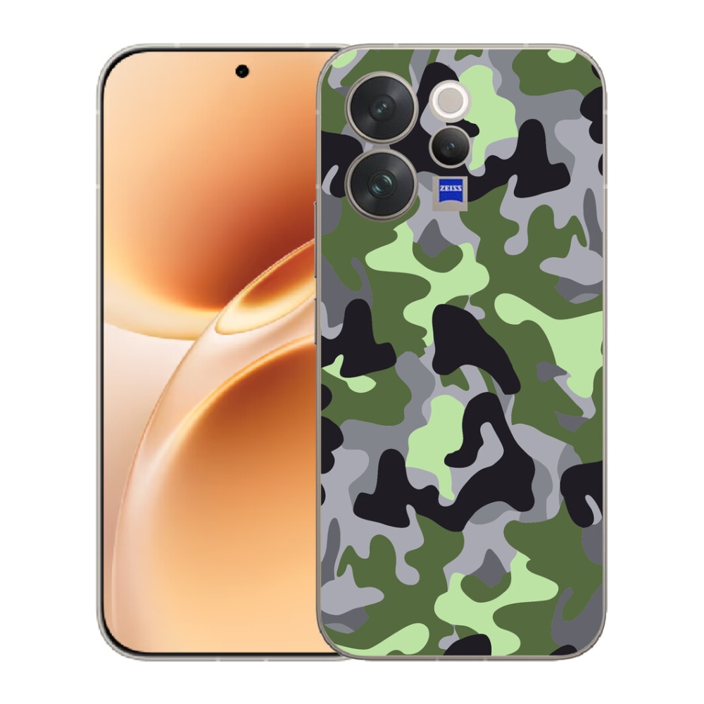 Gélový kryt mmCase na Vivo V70 - maskáčový vzor 7