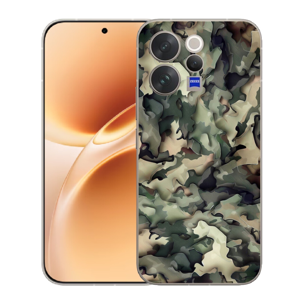 Gélový kryt mmCase na Vivo V70 - maskáčový vzor 9