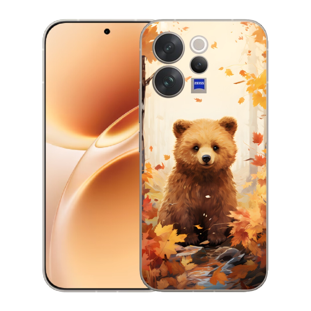 Gélový kryt mmCase na Vivo V70 - medveď v lese