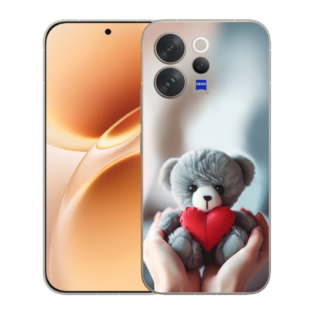 Gélový kryt mmCase na Vivo V70 - medvedík pre zamilovaných