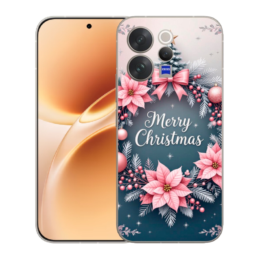 Gélový kryt mmCase na Vivo V70 - merry christmas