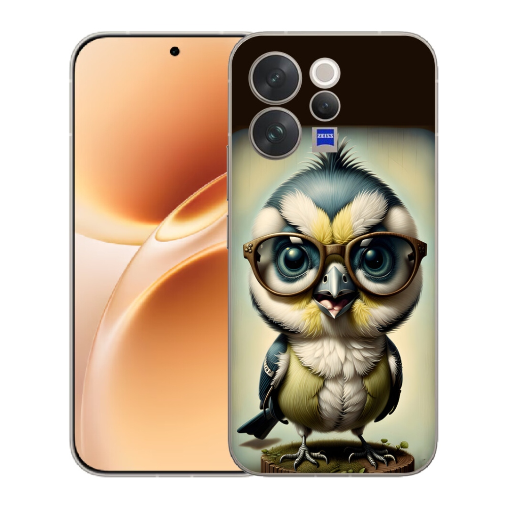 Gélový kryt mmCase na Vivo V70 - mláďa s okuliarmi
