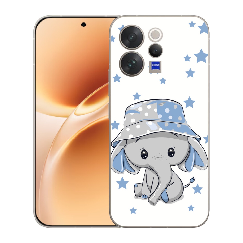 Gélový kryt mmCase na Vivo V70 - modrý slon