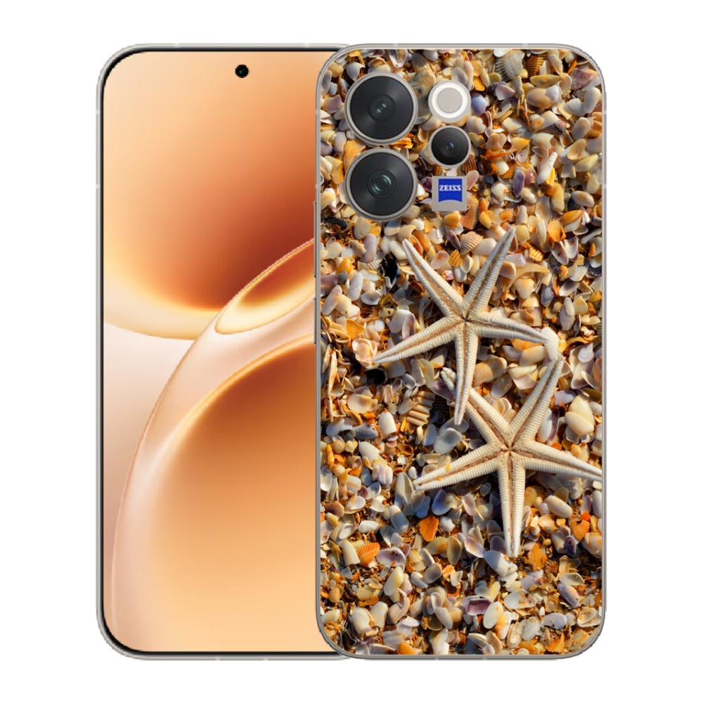 Gélový kryt mmCase na Vivo V70 - morské hviezdice