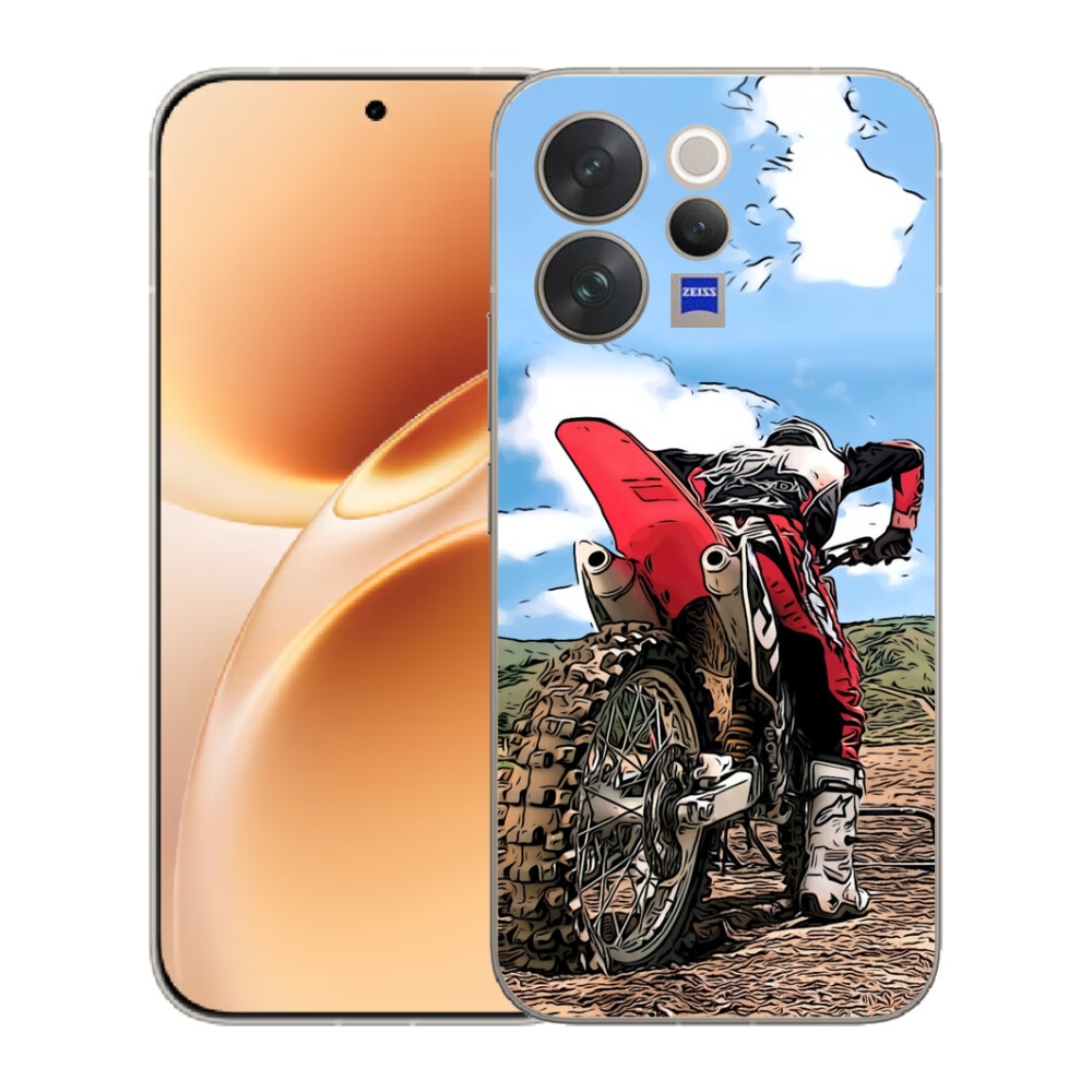 Gélový kryt mmCase na Vivo V70 - moto