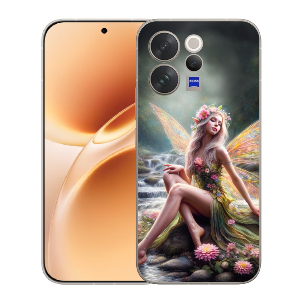 Gélový kryt mmCase na Vivo V70 - motýlia žena 1
