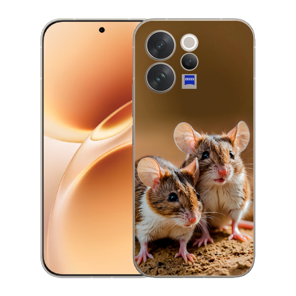 Gélový kryt mmCase na Vivo V70 - myší duo