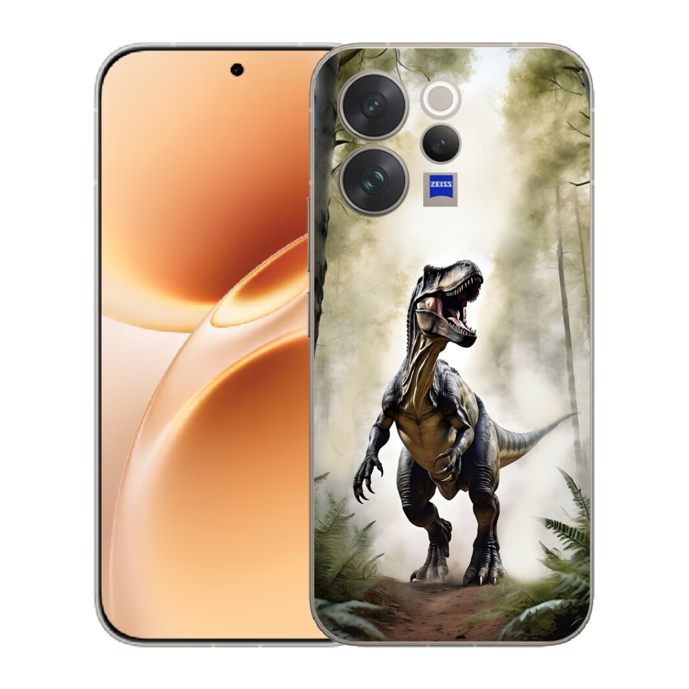 Gélový kryt mmCase na Vivo V70 - naštvaný T-Rex