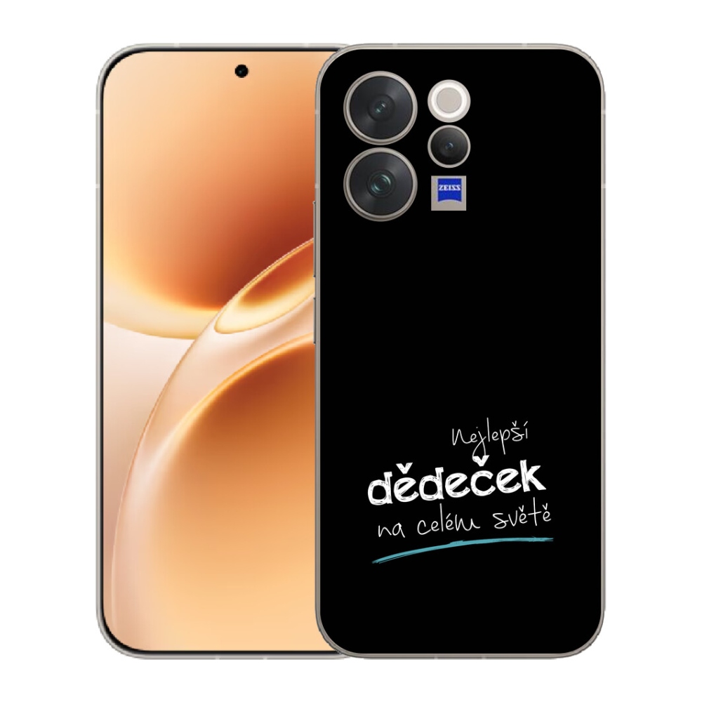 Gélový kryt mmCase na Vivo V70 - najlepší dedko 3 čierne pozadie
