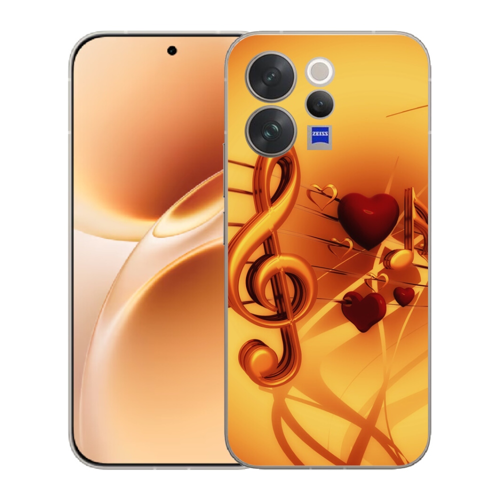 Gélový kryt mmCase na Vivo V70 - noty