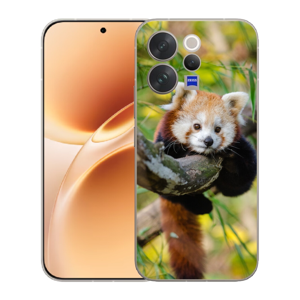 Gélový kryt mmCase na Vivo V70 - panda červená