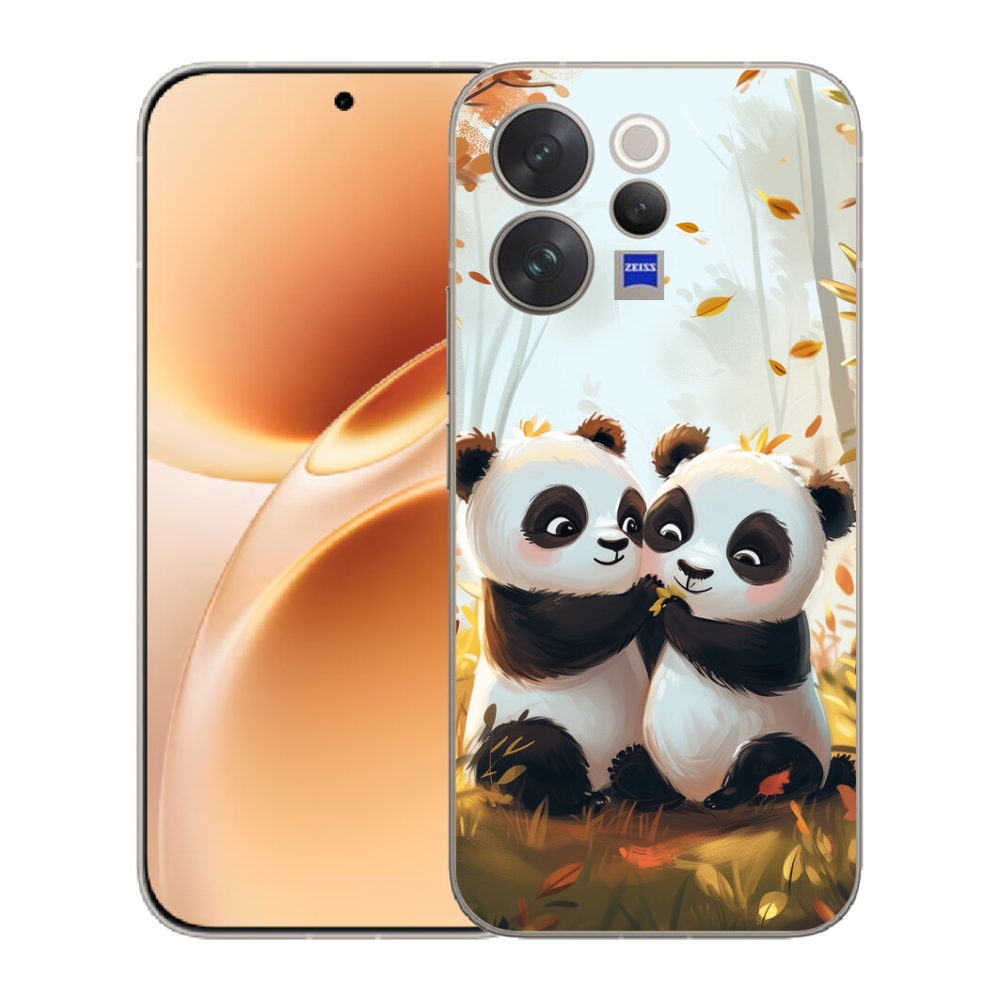 Gélový kryt mmCase na Vivo V70 - pandy