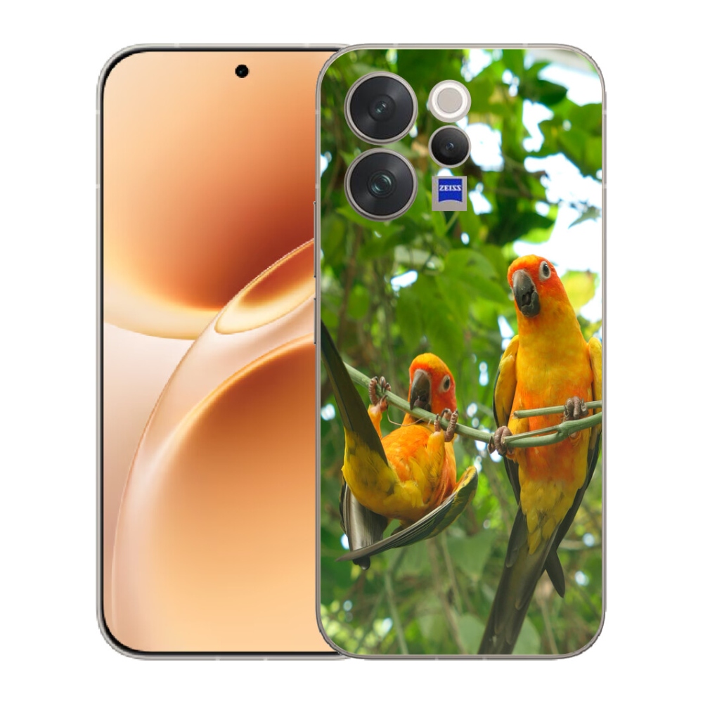Gélový kryt mmCase na Vivo V70 - papagáje aratingy