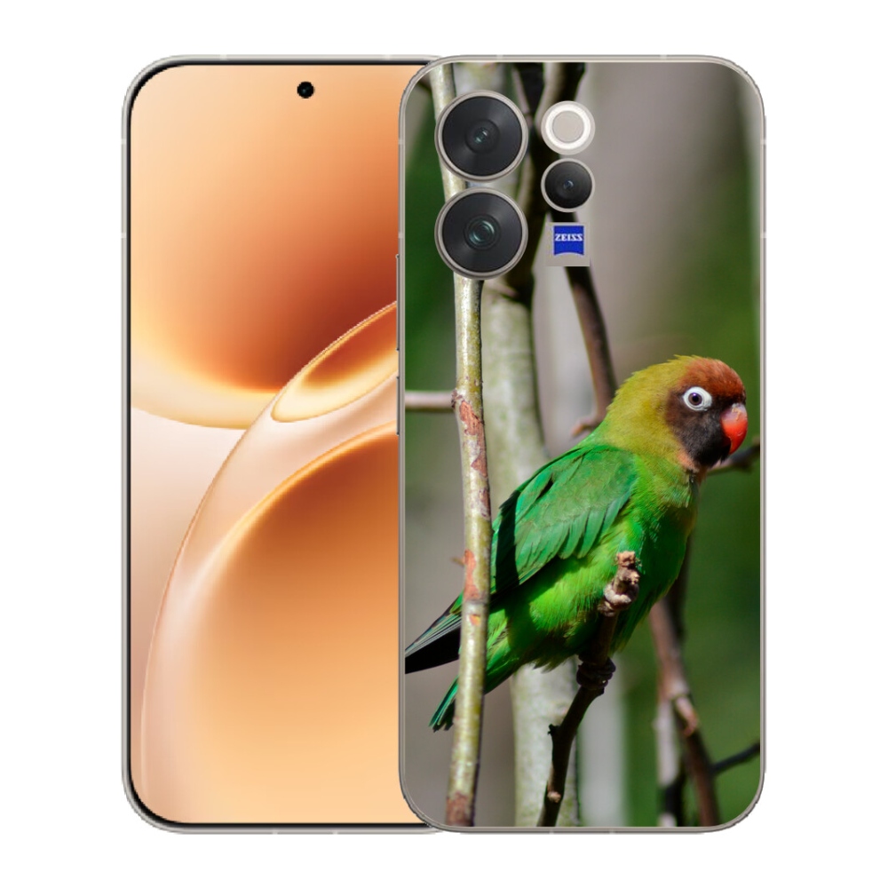 Gélový kryt mmCase na Vivo V70 - papagáj agapornis