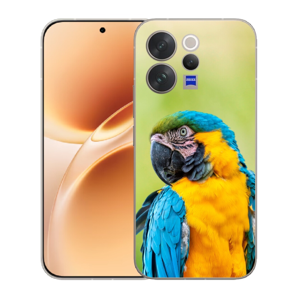 Gélový kryt mmCase na Vivo V70 - papagáj ara 2