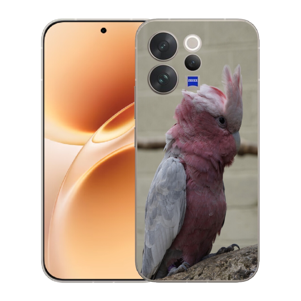 Gélový kryt mmCase na Vivo V70 - papagáj kakadu ružový