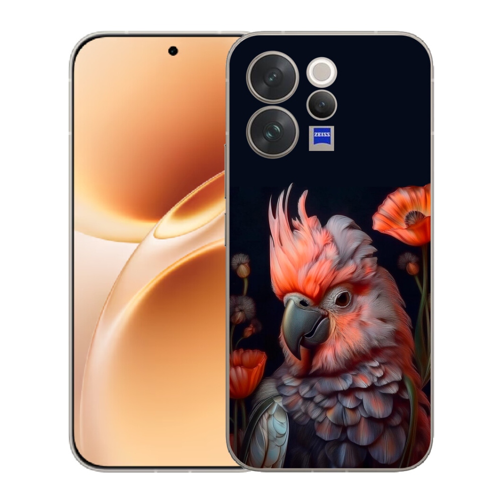 Gélový kryt mmCase na Vivo V70 - papagáj kakadu vo farbách