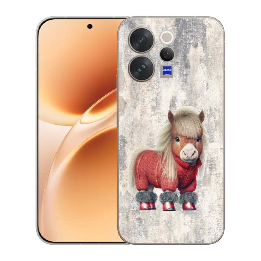 Gélový kryt mmCase na Vivo V70 - poník vo svetri