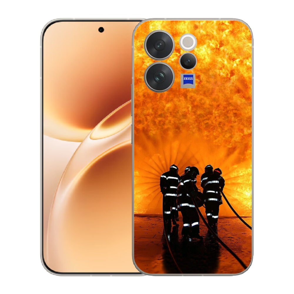 Gélový kryt mmCase na Vivo V70 - požiar