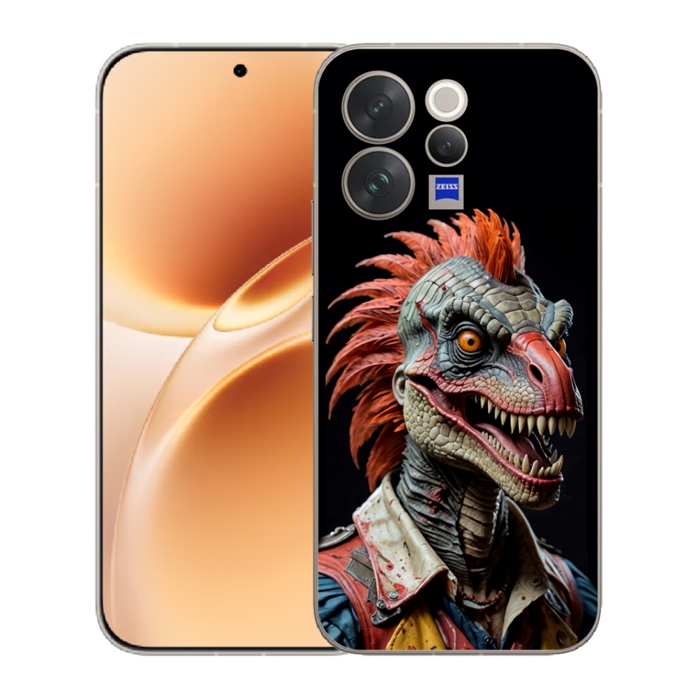 Gélový kryt mmCase na Vivo V70 - punk dinosaurus
