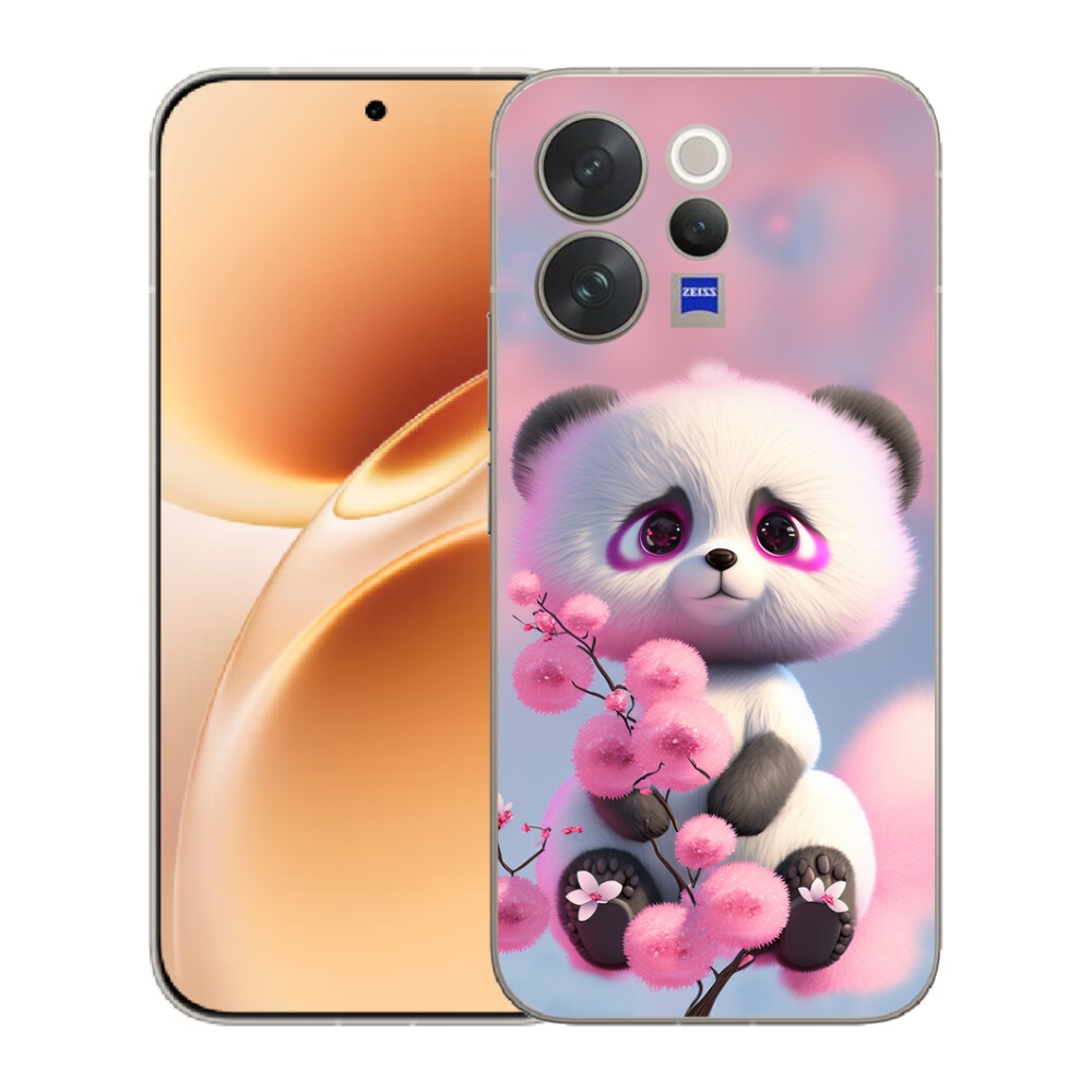 Gélový kryt mmCase na Vivo V70 - roztomilá panda 1