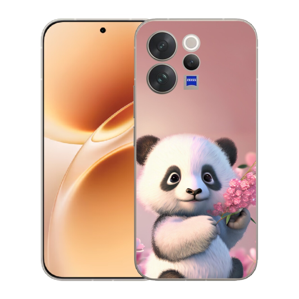 Gélový kryt mmCase na Vivo V70 - roztomilá panda