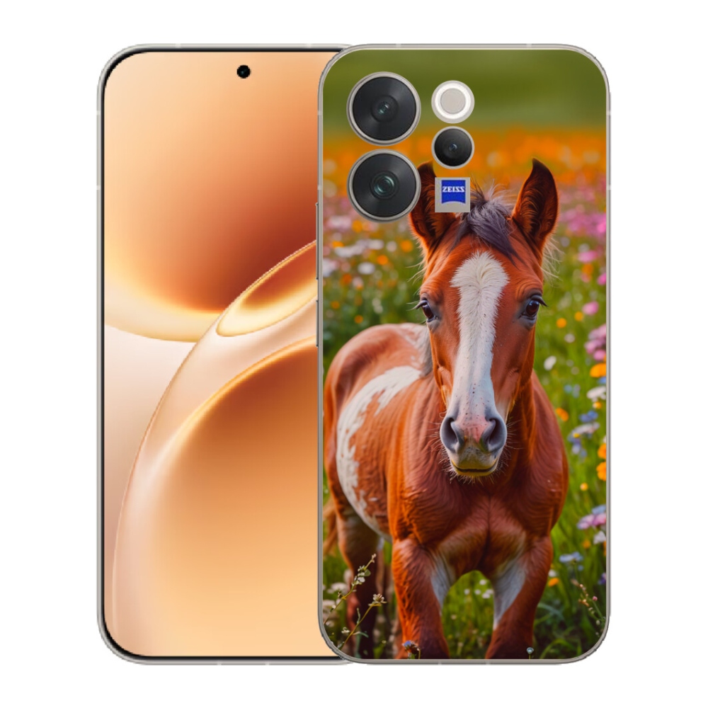 Gélový kryt mmCase na Vivo V70 - roztomilé žriebä