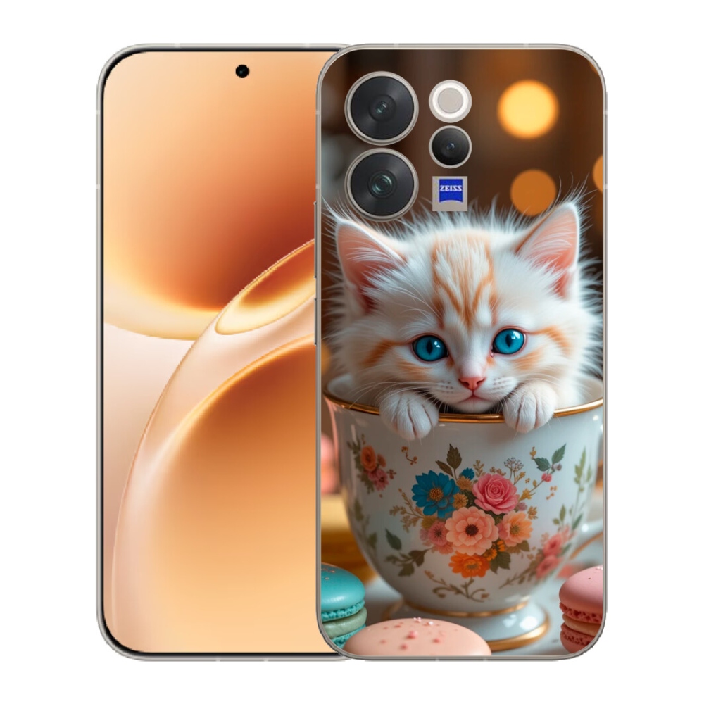Gélový kryt mmCase na Vivo V70 - roztomilé mačiatko 6