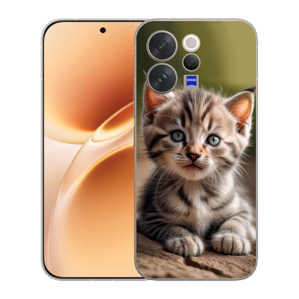 Gélový kryt mmCase na Vivo V70 - roztomilé mačiatko 9