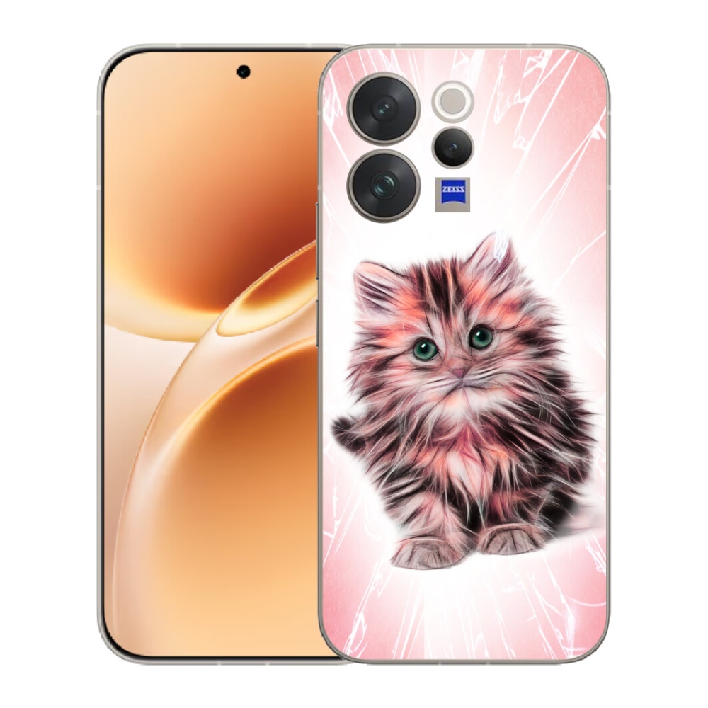 Gélový kryt mmCase na Vivo V70 - roztomilé mačiatko